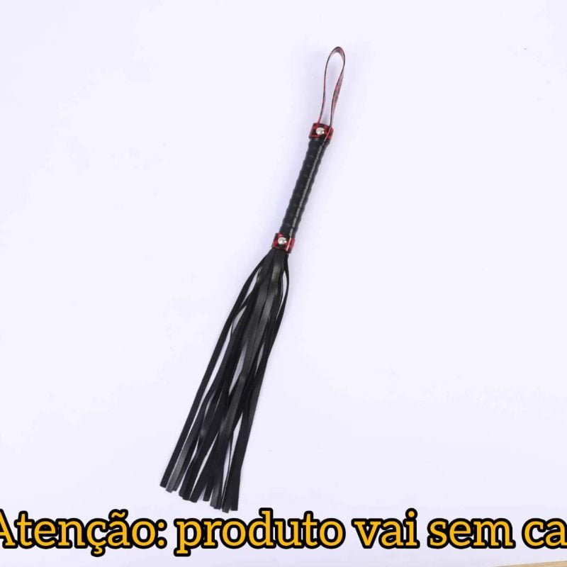 Chicote Preto Leopardo Vermelho Cod. BL 10030