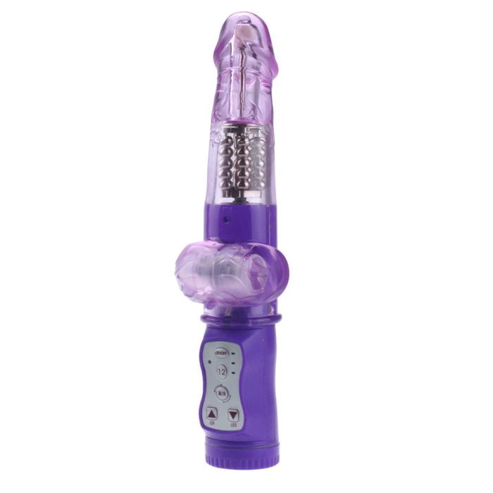 Vibrador Rotativo com Estimulador do Clitóris 12 Vibrações á Pilha Cod. BC1011 - Image 3