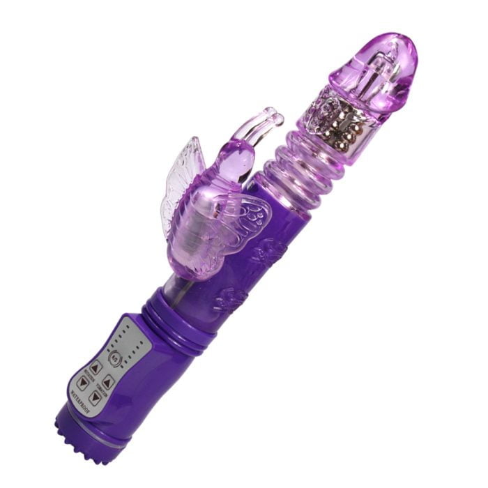 Vibrador Vai e Vem e Rotativo 12 Vibrações á Pilha Cod. BC1008 - Image 4