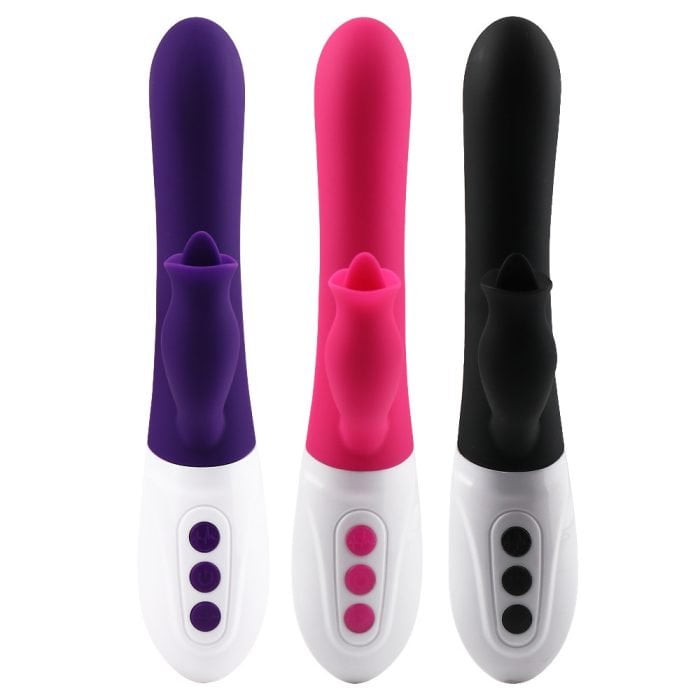 Vibrador Rotativo c/ Estimulador do Clitóris Vai e Vem 12 Vibrações Recarregável Cod. BC1017 - Image 2