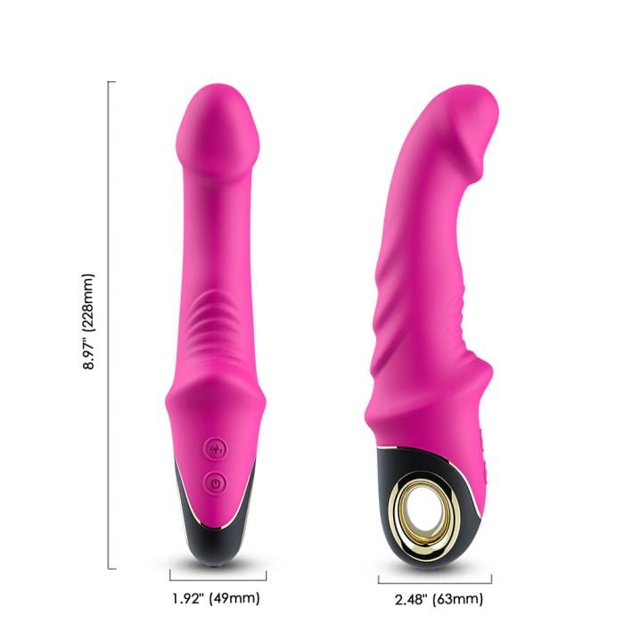 Vibrador de Silicone Cirúrgico a Prova d'água Recarregável Cod. BY10001 - Image 3