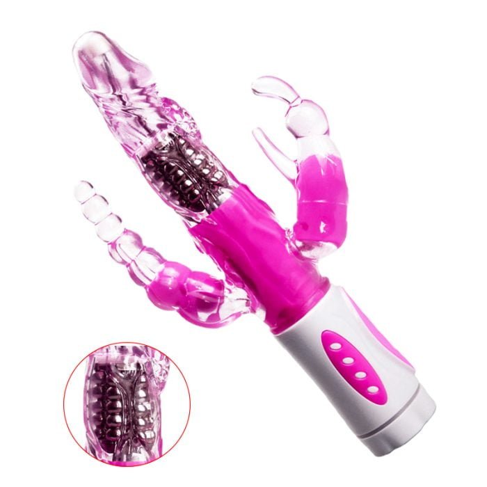 Vibrador Rotativo Rabbit 12 Vibrações á Pilha Cod. BC1012