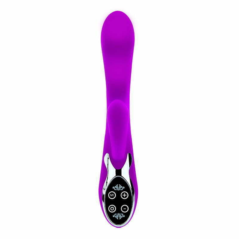 Vibrador com Estimulador do Clitóris 10 Vibrações Recarregável Cod. BI-014107 - Imagem 2