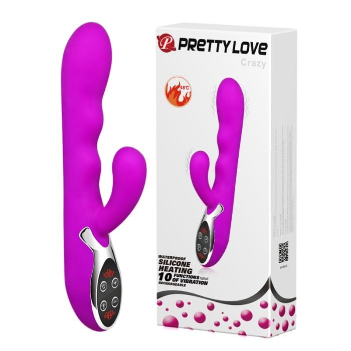 Vibrador Hot com Estimulador do Clitóris 10 Vibrações Recarregável Cod. BI-014109