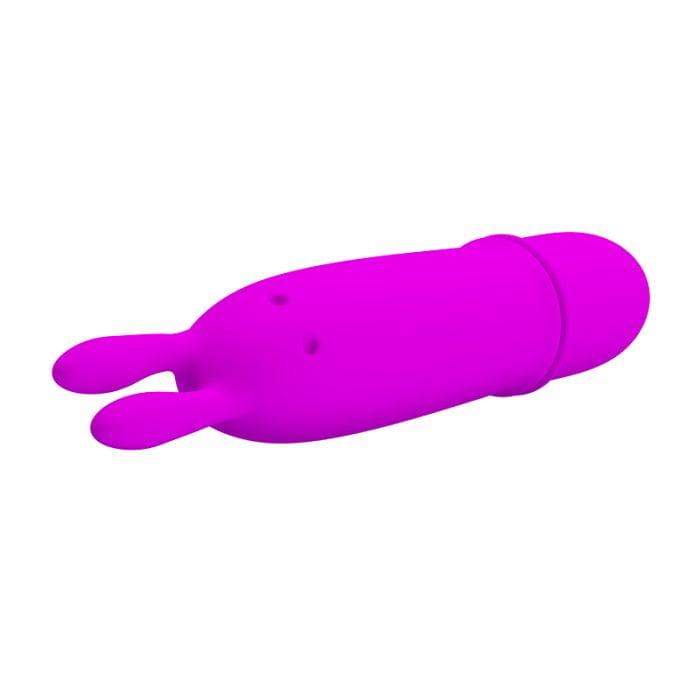 Mini Massageador Rabbit Revestido de Silicone 10 Vibrações á Pilha Cod. BI-014191 - Image 2