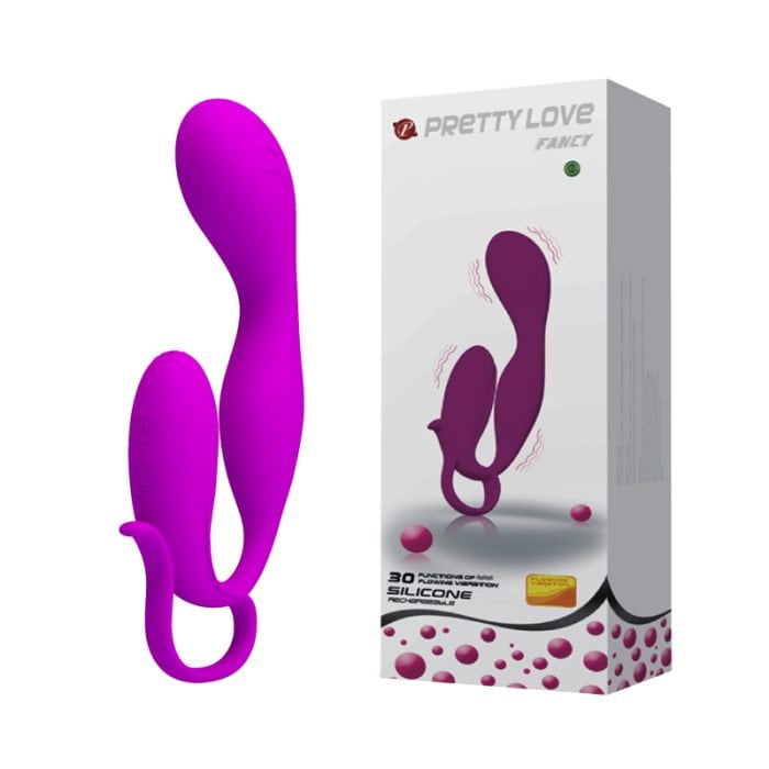 Vibrador com Estimulador do Clitóris e Ponto G 30 Vibrações Cod. BI-014212