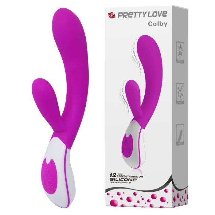 Vibrador Colby com Estimulador do Clitóris 12 Vibrações á Pilha Cod. BI-014231-1