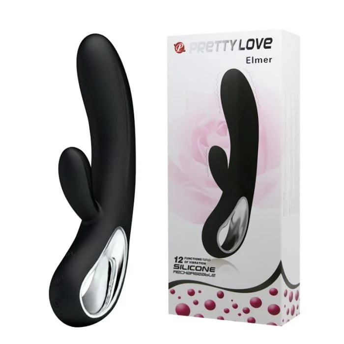 Vibrador com Estimulador do Clitóris em Silicone Cirúrgico 12 Vibrações Recarregável Cod. BI-014413 - Image 6