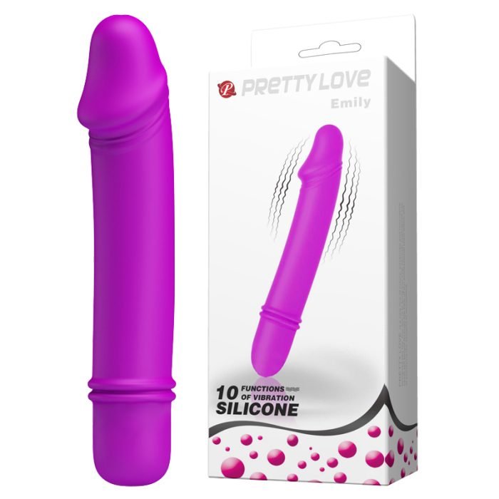 Mini Massageador Emily Formato Anatômico Revestido de Silicone á Pilha Cod. BI-014466