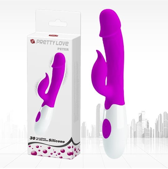 Vibrador Peter com Estimulo do Clitóris 30 Vibrações á Pilha Cod. BI-014706