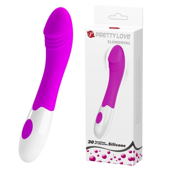 Vibrador de Silicone 30 Vibrações á Pilha Cod. BI-014812