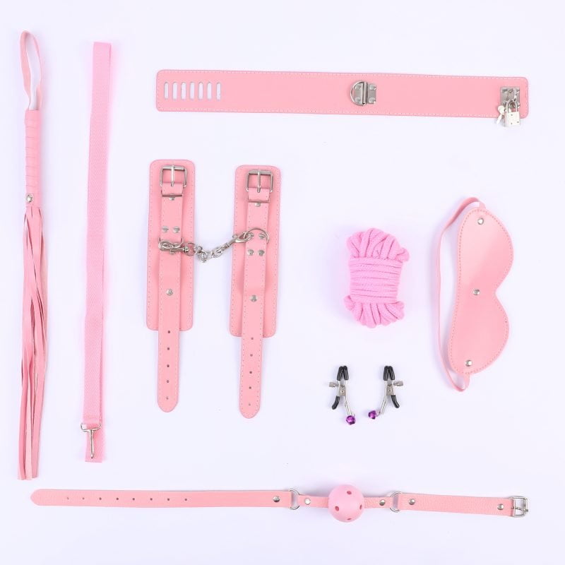 Kit Bondage com Grampo de Mamilo 7 peças Cod. BL 10063