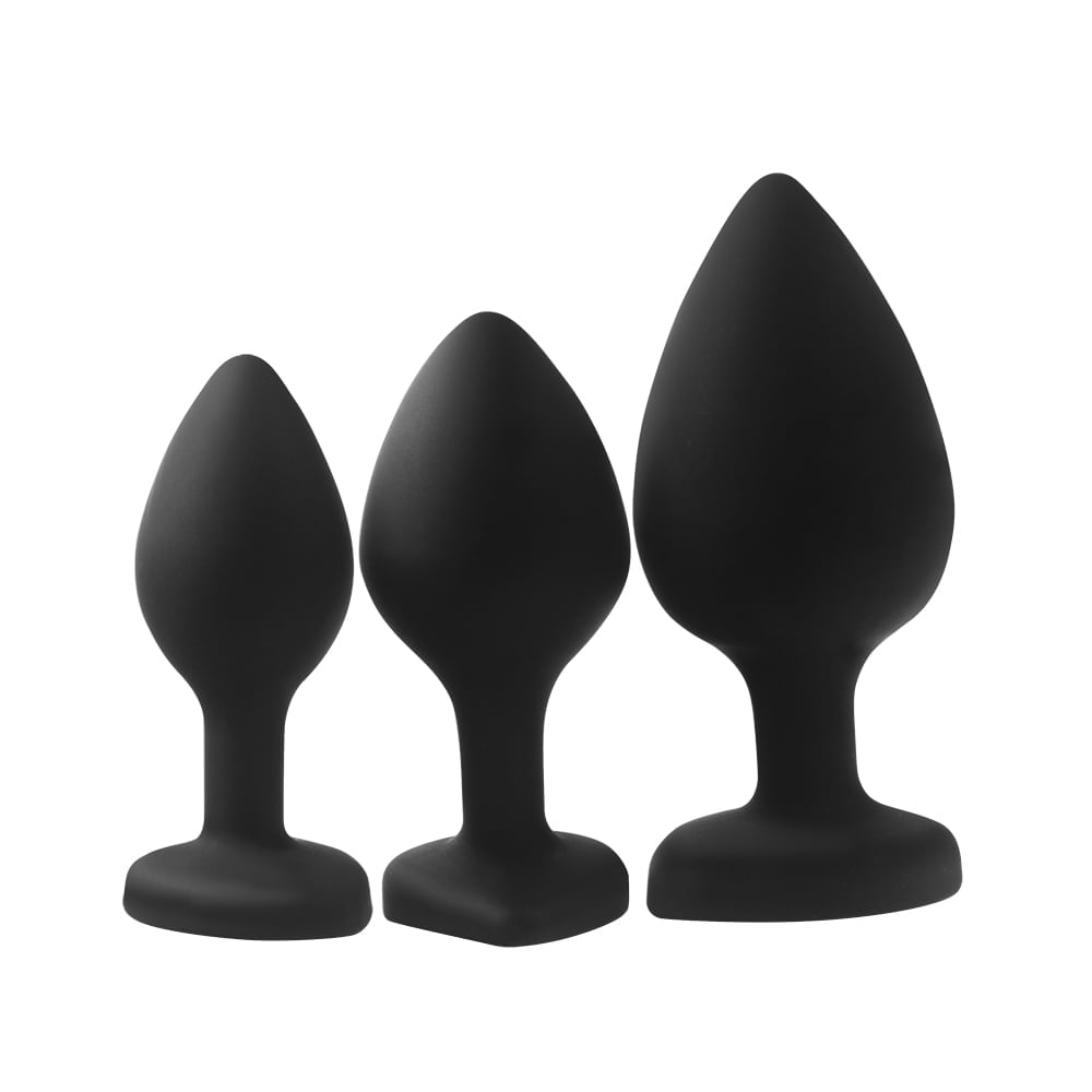 Kit Plug Anal com 3 Tamanhos de Silicone Cod. BX 10005 - Imagem 3