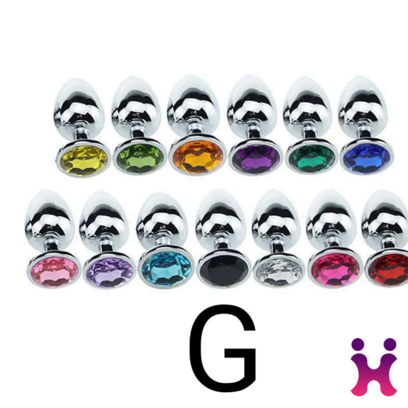 Plug Anal com Cristal Brilhante (G) Cod. BJ 10113
