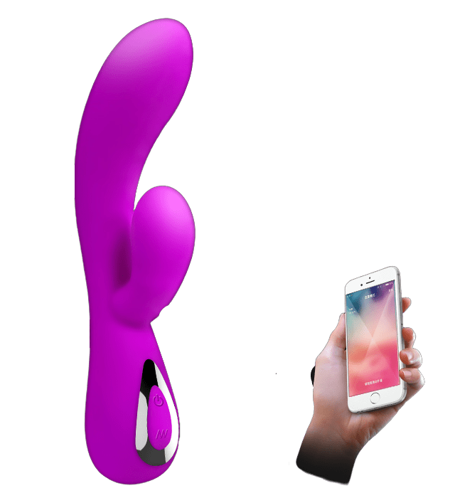 Vibrador Wireless com Comando por APP Silicone Cirúrgico 10 Vibrações Recarregável Cod. BI-014129HP