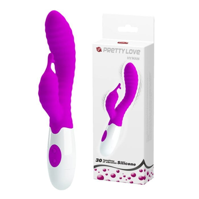 Vibrador Hyman com Estimulador de Clitóris 30 Vibrações á Pilha Cod. BI-014705-1 - Image 2