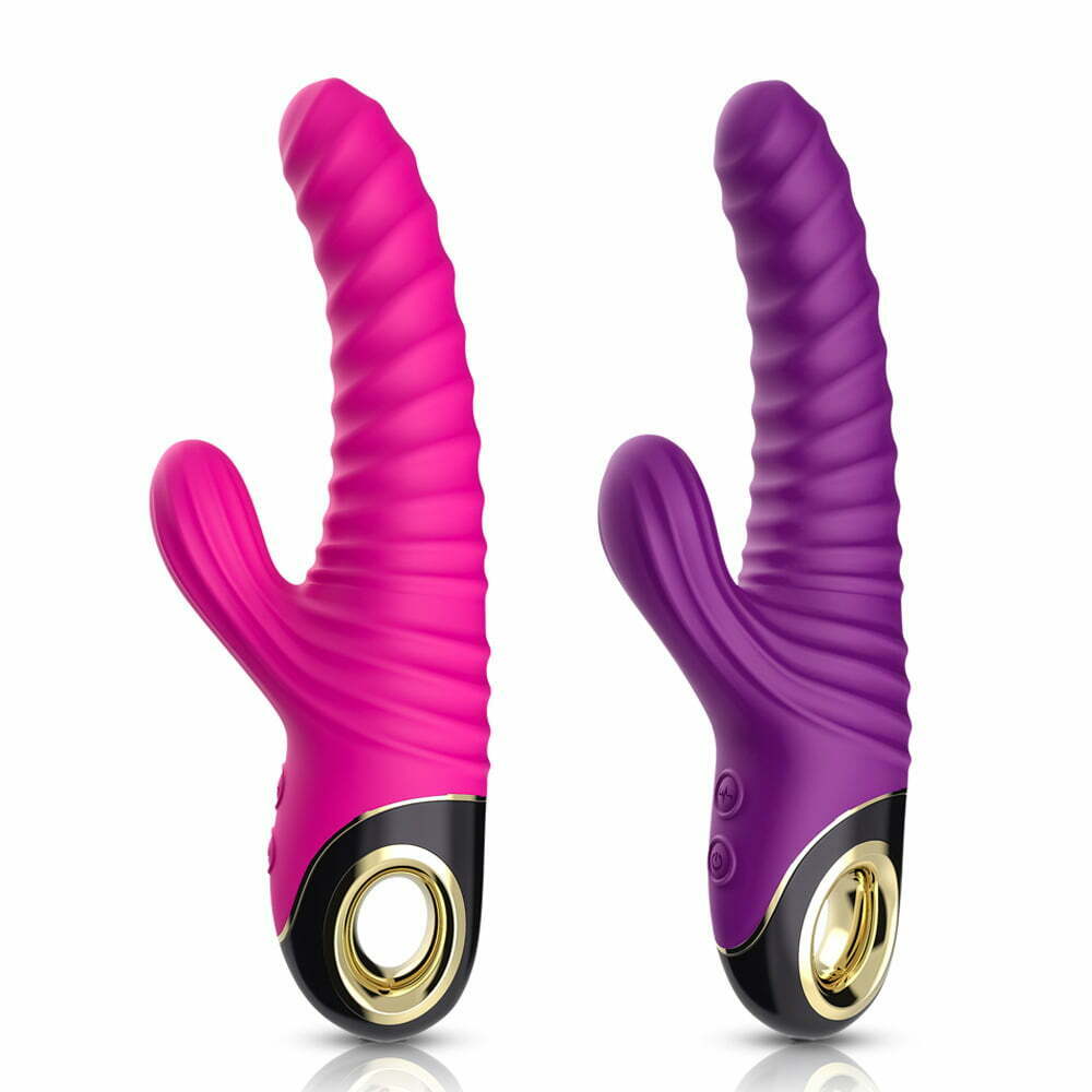 Vibrador de Silicone Cirúrgico c/ Dupla Estimulação a Prova d’água Recarregável Cod. BY10002 - Imagem 2