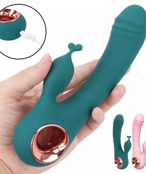 Vibrador Ponto G Com Formato De Glande E Estimulador De Clitóris Com 10 Modos De Vibração Cod. XD1006