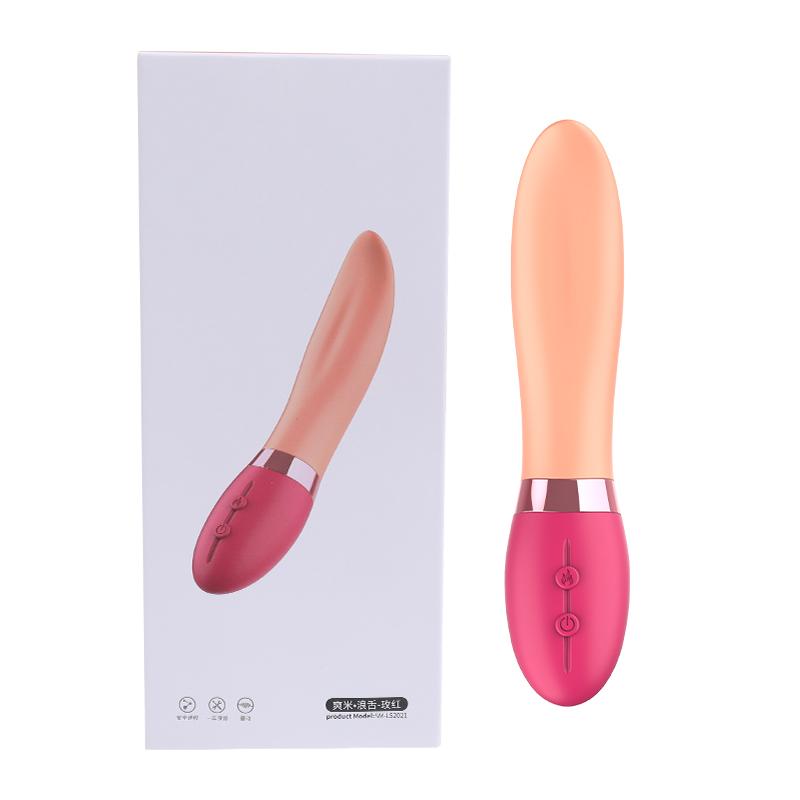 Vibrador de Ponto e Clitóris G Formato Língua Recarregável com 10 Modos de Vibração Cod, XS 1012