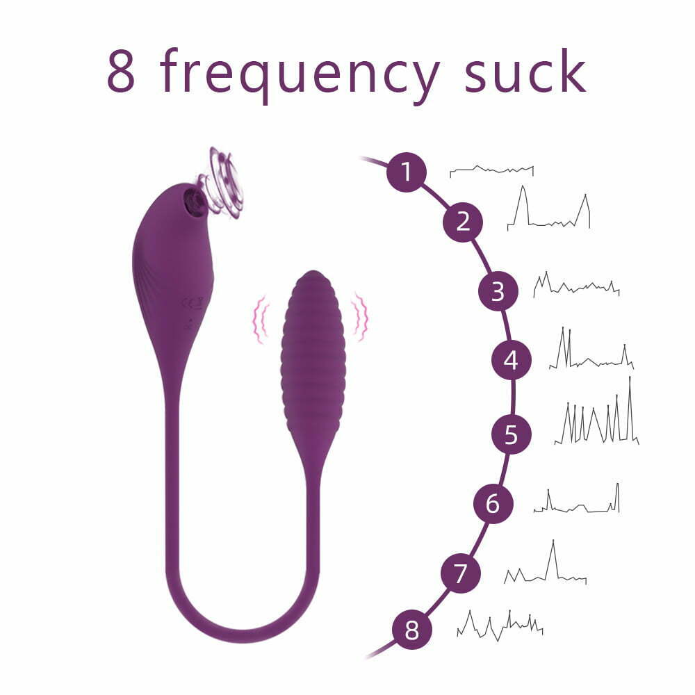 Vibrador com Sucção Flamingo com 10 Modos de Vibração Recarregável Cod. BX 1022 - Imagem 3