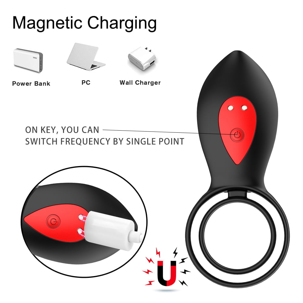 Anel Companheiro com 10 Modos de Vibração Recarregável Cod. BX 1021 - Imagem 4
