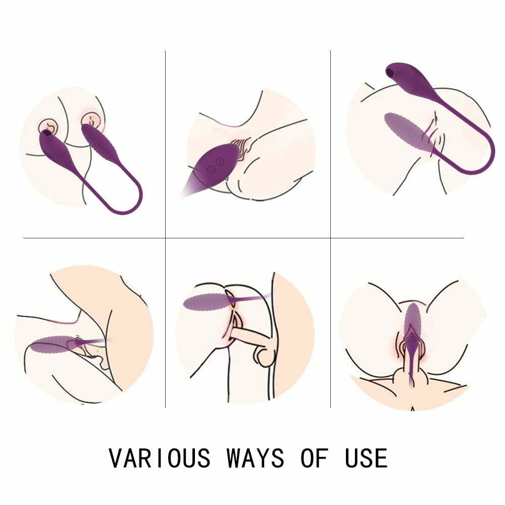 Vibrador com Sucção Flamingo com 10 Modos de Vibração Recarregável Cod. BX 1022 - Imagem 4