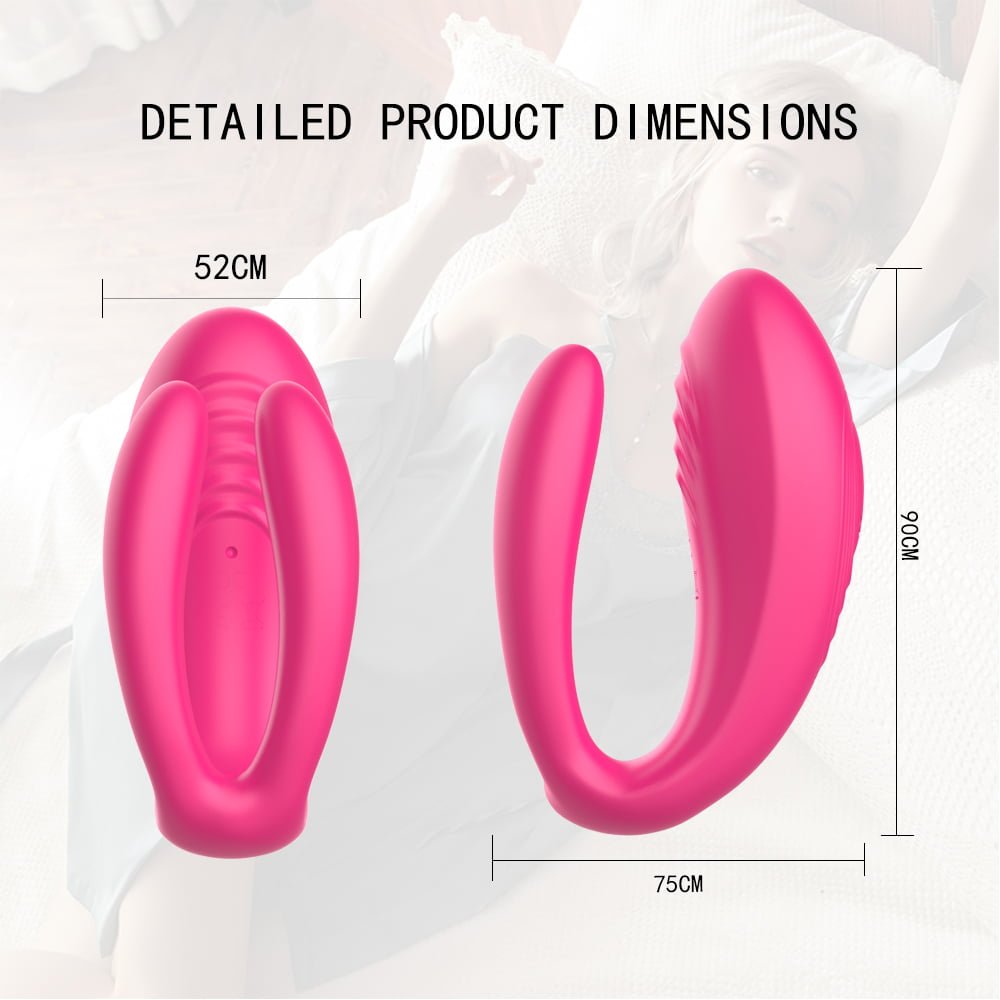 Vibrador de Casal Trigeminal Elves com 11 Modos de Vibração Cod. BX 1020 - Imagem 2