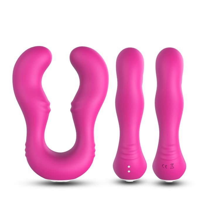 Vibrador Duplo com 9 Modos de Vibração Recarregável Com Controle Cod. BY10008