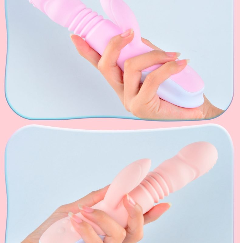 Vibrador com Estimulador de Clitóris rotativo com Aquecimento e 7 Modos de Vibração Recarregável Cod. XM 1015