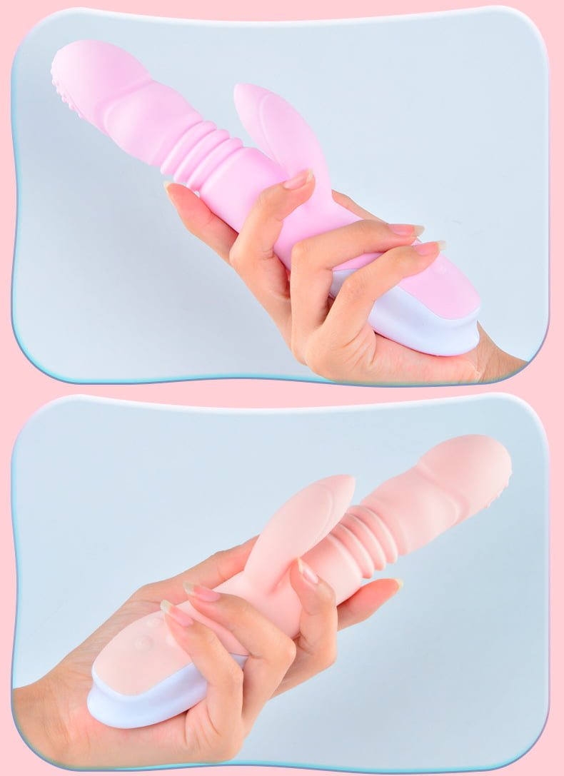 Vibrador com Estimulador de Clitóris rotativo com Aquecimento e 7 Modos de Vibração Recarregável Cod. XM 1015