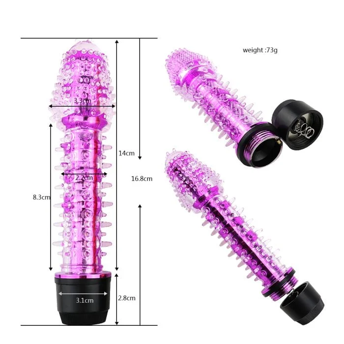 Vibrador Personal com Capa Texturizada á Pilha Cod. XJ 1007 - Imagem 2