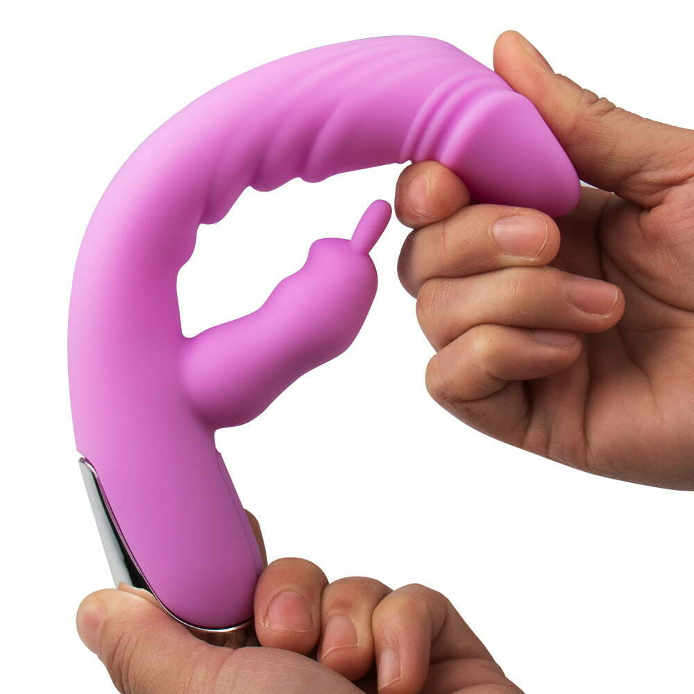 Vibrador com Estimulador de Clitóris com Aquecimento e 12 Modos de Vibração Recarregável Cod. BC 1069 - Imagem 2