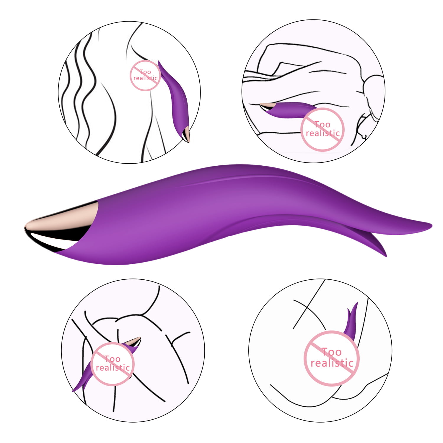 Estimulador de Clitóris com 12 Modos de Vibração Recarregável Cod. BA1022 - Imagem 3