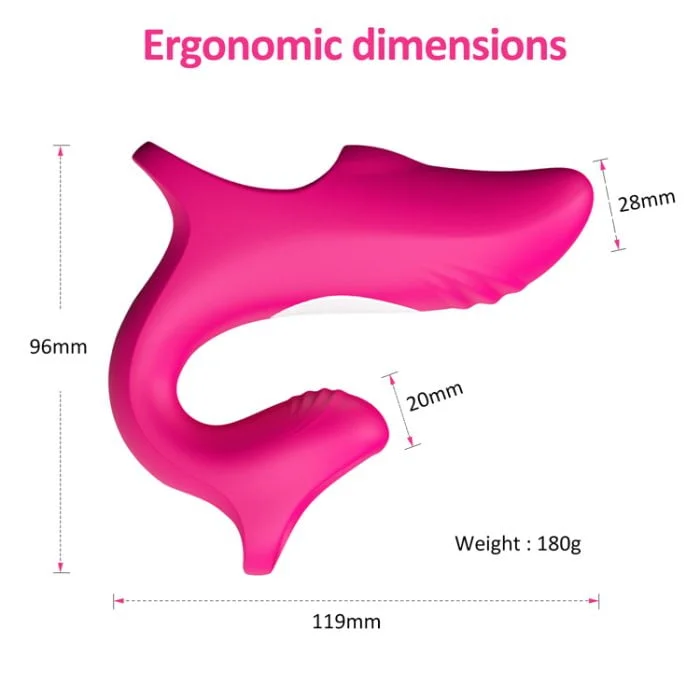 Vibrador Dedal Recarregável Formato Golfinho Cod. BA1025 - Imagem 6
