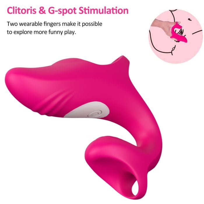 Vibrador Dedal Recarregável Formato Golfinho Cod. BA1025 - Image 3