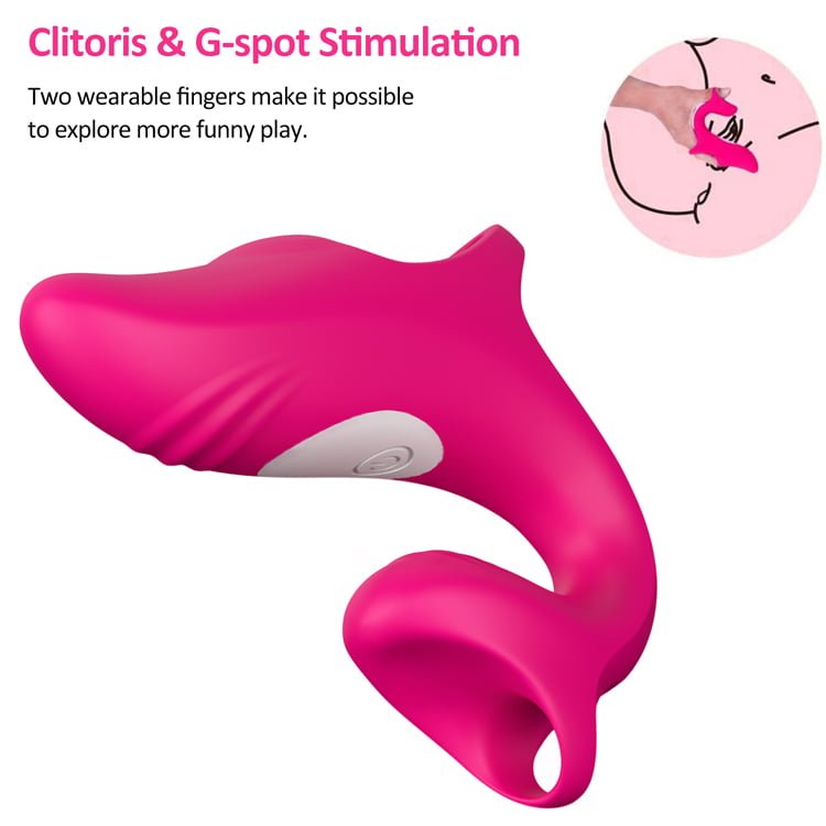 Vibrador Dedal Recarregável Formato Golfinho Cod. BA1025 - Imagem 3