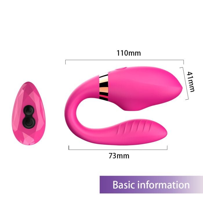 Vibrador de Casal com Sucção de Clitóris Pulsação Recarregável com 7 Modos de Vibração Cod. XE 1006