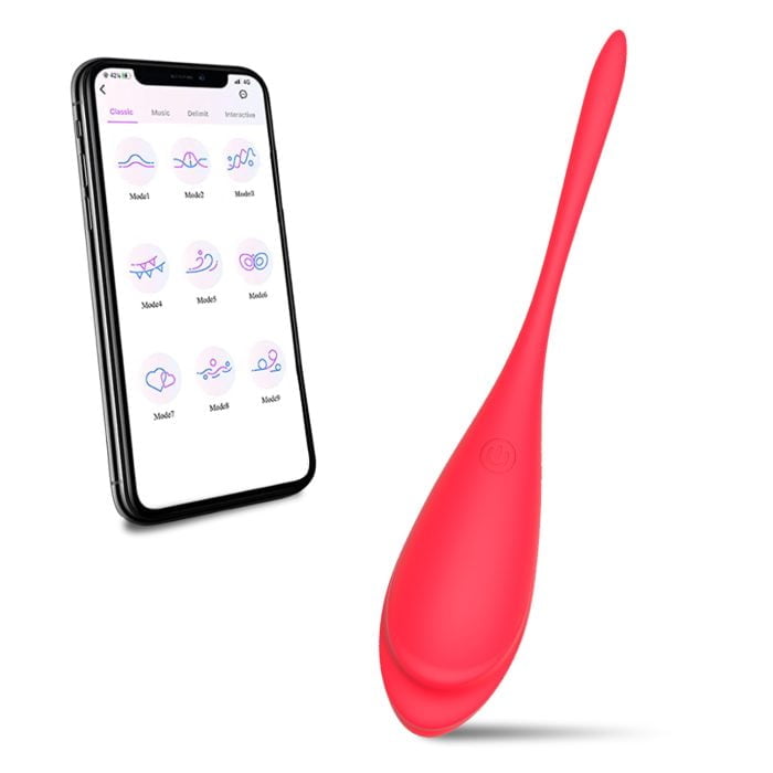 Vibrador Bullet via Aplicativo com 9 Modos de Vibração Recarregável Cod. XF 1001