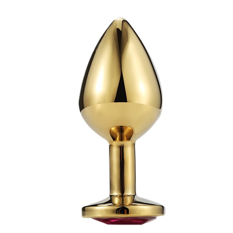 Plug Anal em Metal Dourado (G) Cod. BJ 10107 - Imagem 2