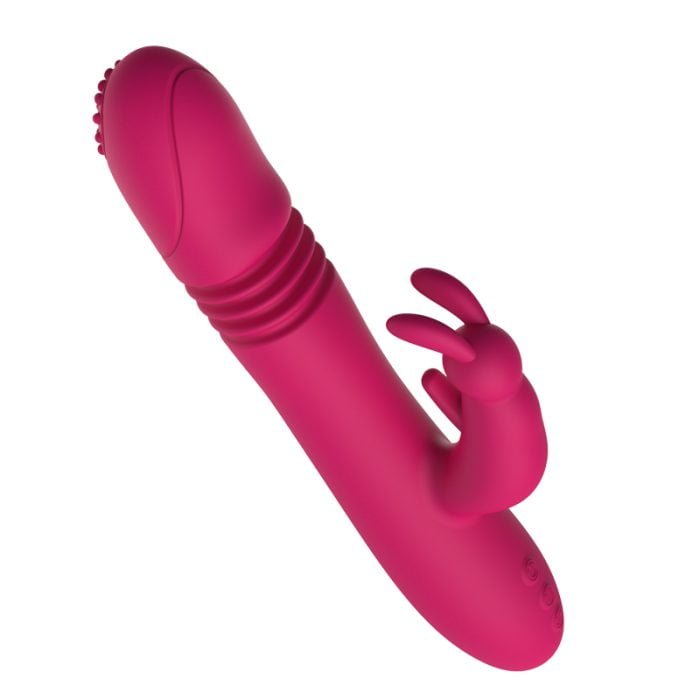 Vibrador Vai e Vem com Estimulador de Clitóris  com Aquecimento Recarregável Cod. BC 1068 - Image 4