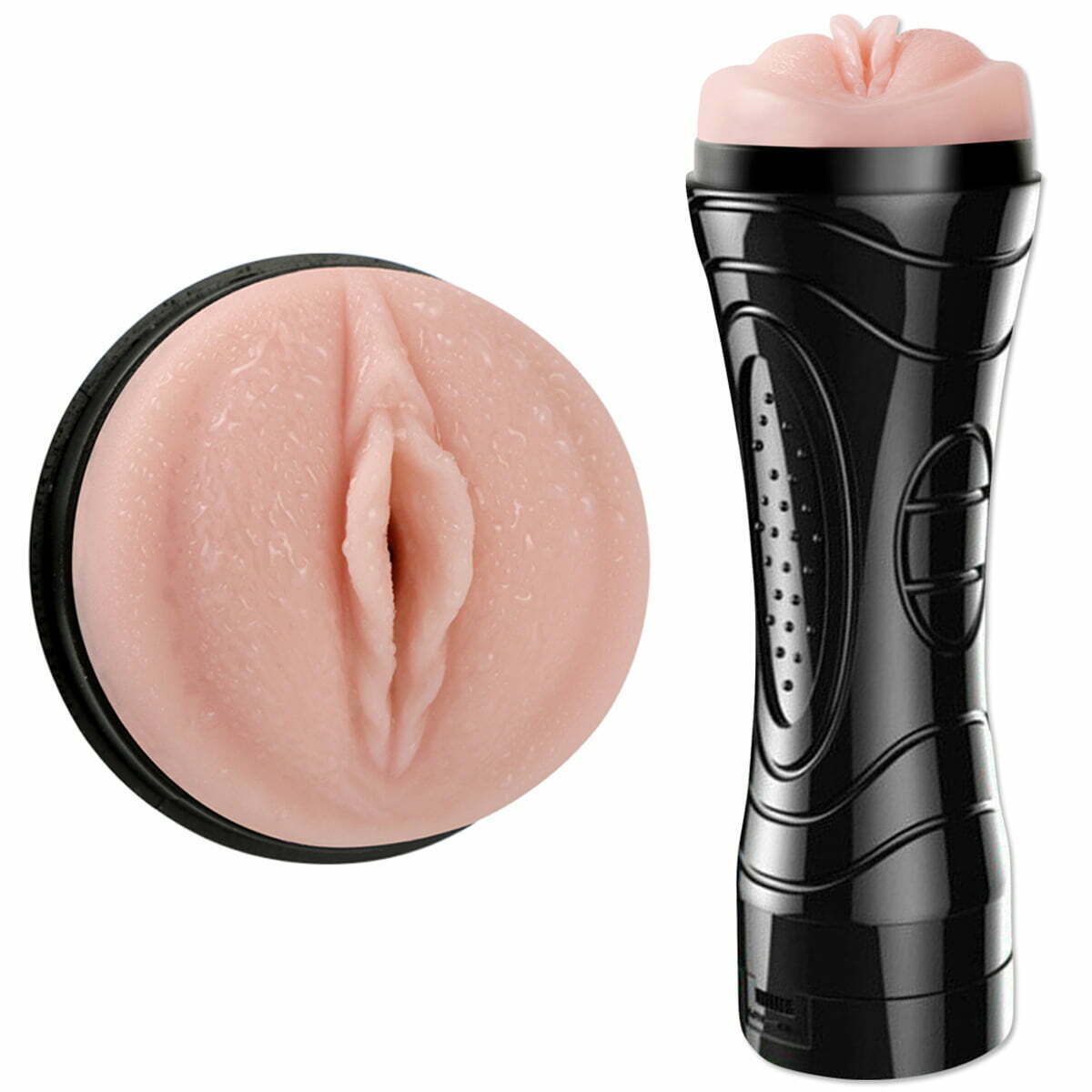 L&B -- Masturbador Lanterna Alta Simulação da Vagina Vibratório á Pilha Cod. XV 1005 - Imagem 2