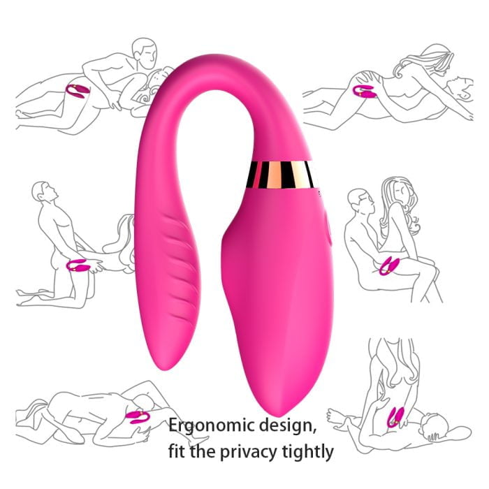 Vibrador de Casal com Sucção de Clitóris Pulsação Recarregável com 7 Modos de Vibração Cod. XE 1006 - Image 2