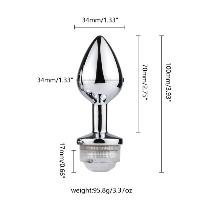 Plug Anal com Luzes de Led e Controle ( M ) Cod. BJ 10095 - Image 2