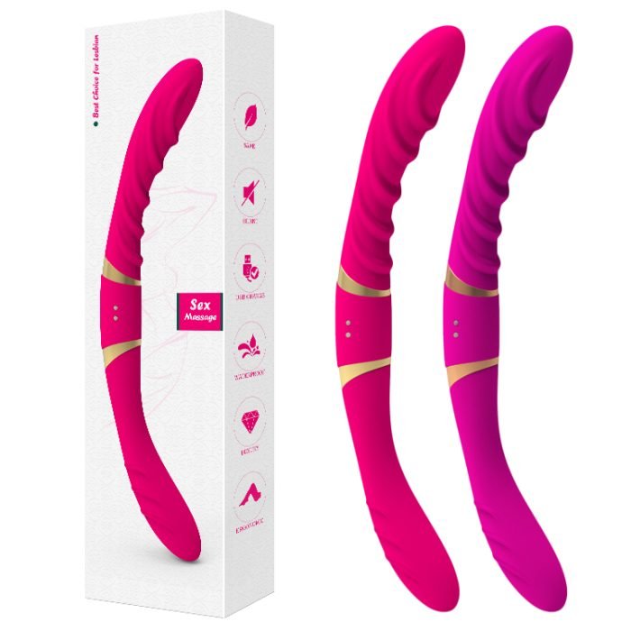 Vibrador Duplo Feminino Recarregável com 12 Modos de Vibração Cod. BA1021