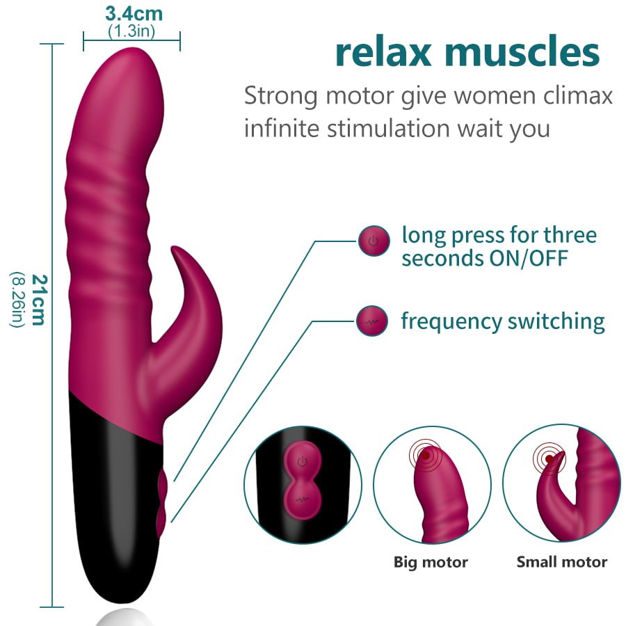 Vibrador com Estimulador de Clitóris com 12 Modos de Vibração Recarregável Cod. BA1023 - Imagem 4