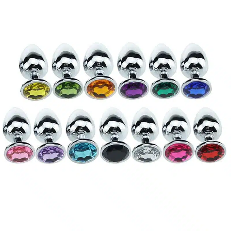 Plug Anal com Cristal Brilhante (P) Cod. BJ 10001