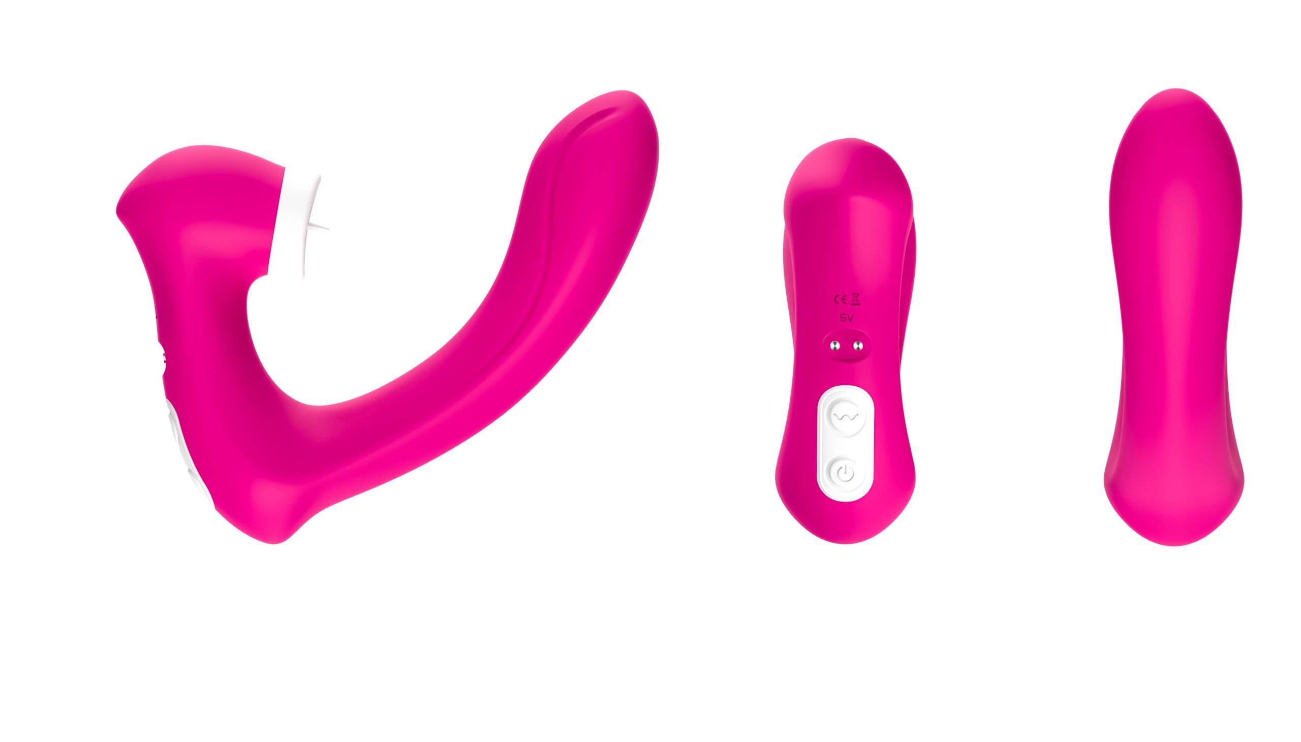 Vibrador Estimulados Língua Para Clitóris e Ponto G com 9 Modos de Vibração Recarregável com Controle Cod. BY10019 - Imagem 2