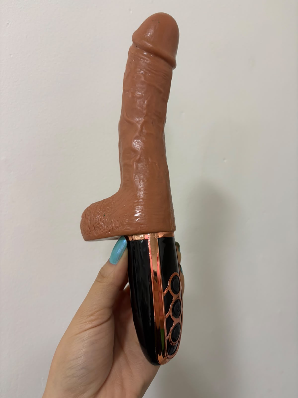 Prótese Recarregável com 5 Modos de Vibração e Rotação 26,5cm x 7,8cm Cod. XM 1016 - Imagem 4