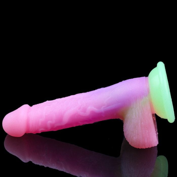 Prótese Realística Colorida Neon em Silicone Liquido 18,5 x 3,5cm Cod. XC 1007 - Image 3