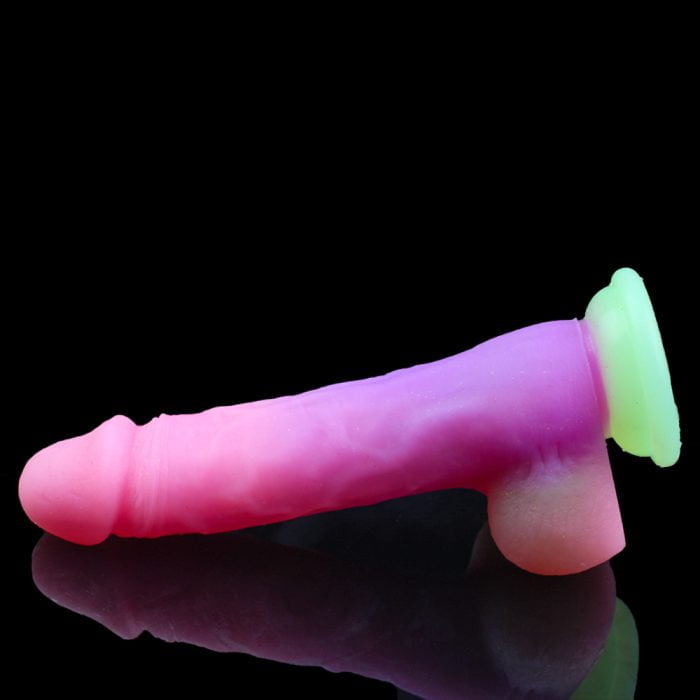 Prótese Realística Colorida Neon em Silicone Liquido 18,5 x 3,5cm Cod. XC 1009 - Image 3